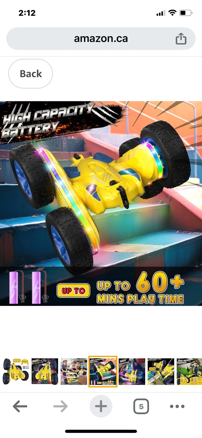 Remote Control Stunt Car with Lights image indicator(7)