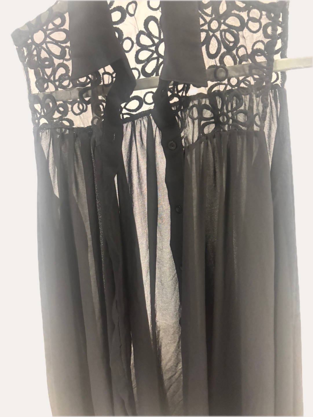 Kiss Me Black Lace Overlay Blouse - photo 4