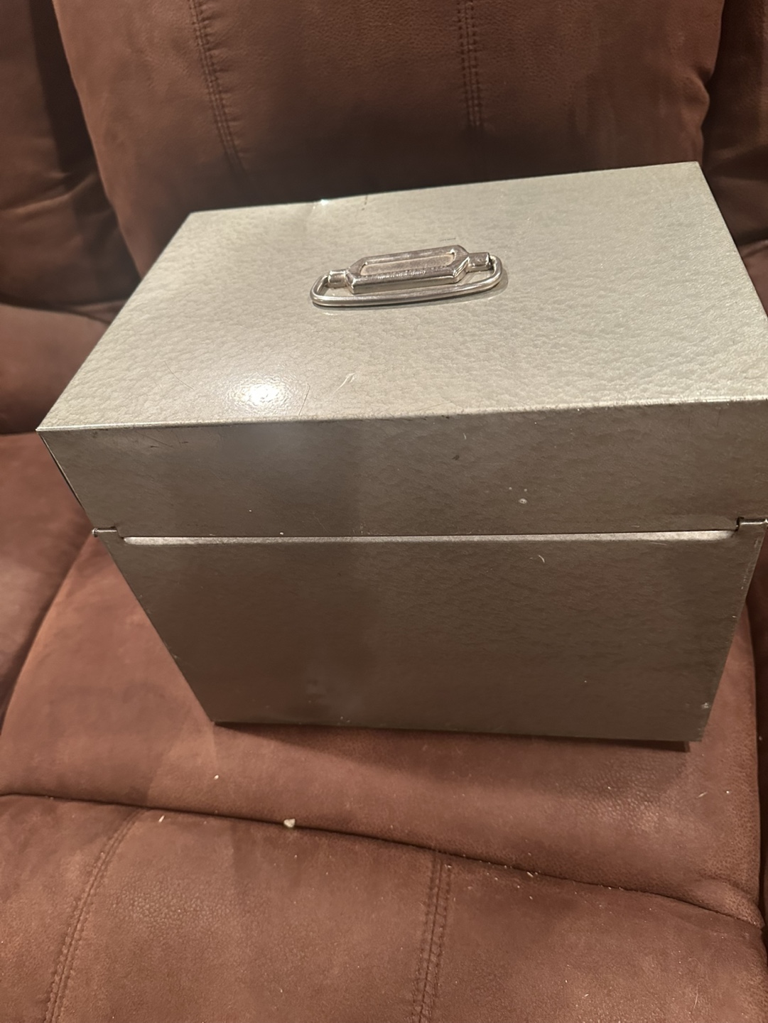 Vintage Metal Record Box - photo 2
