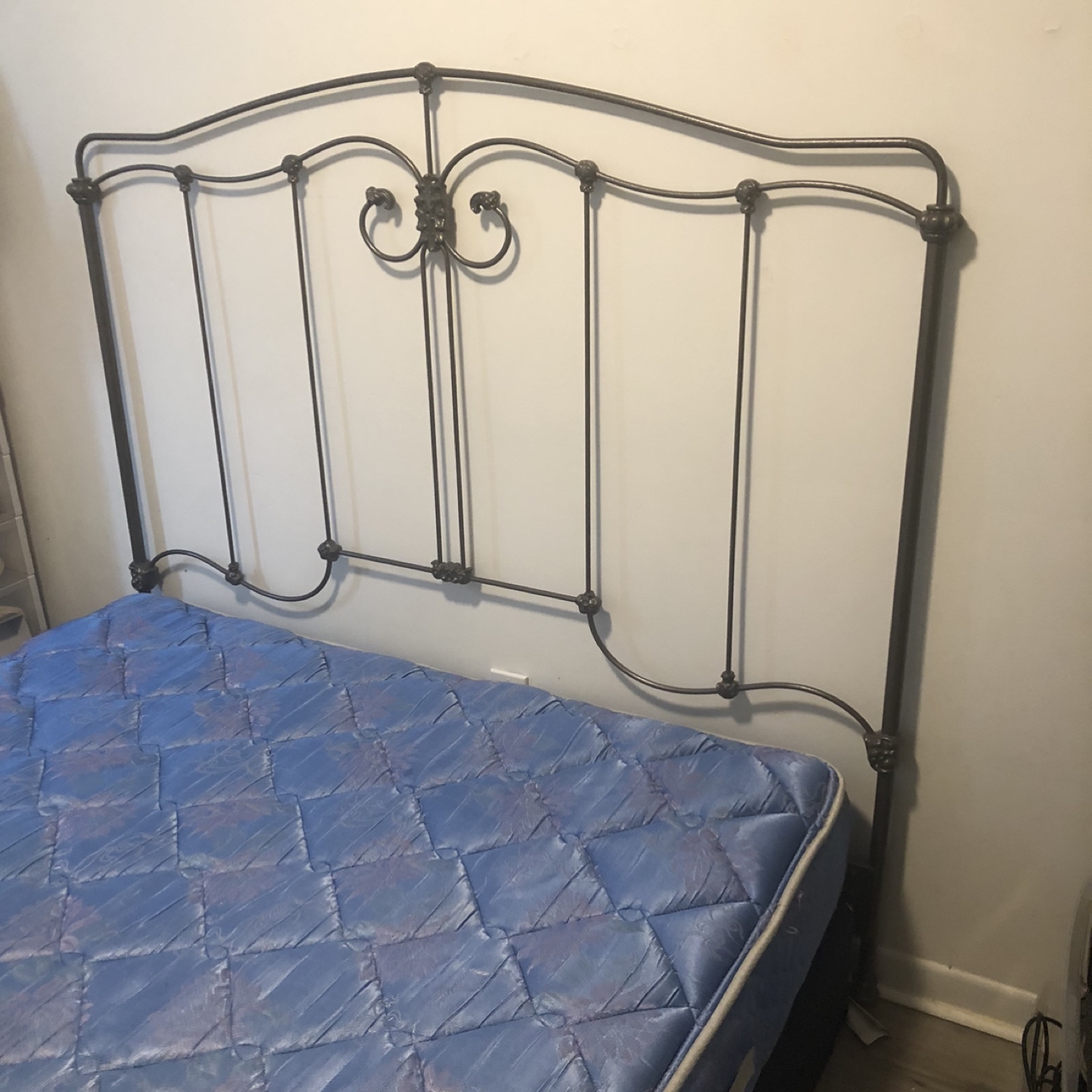 Queen size headboard, mattress and base