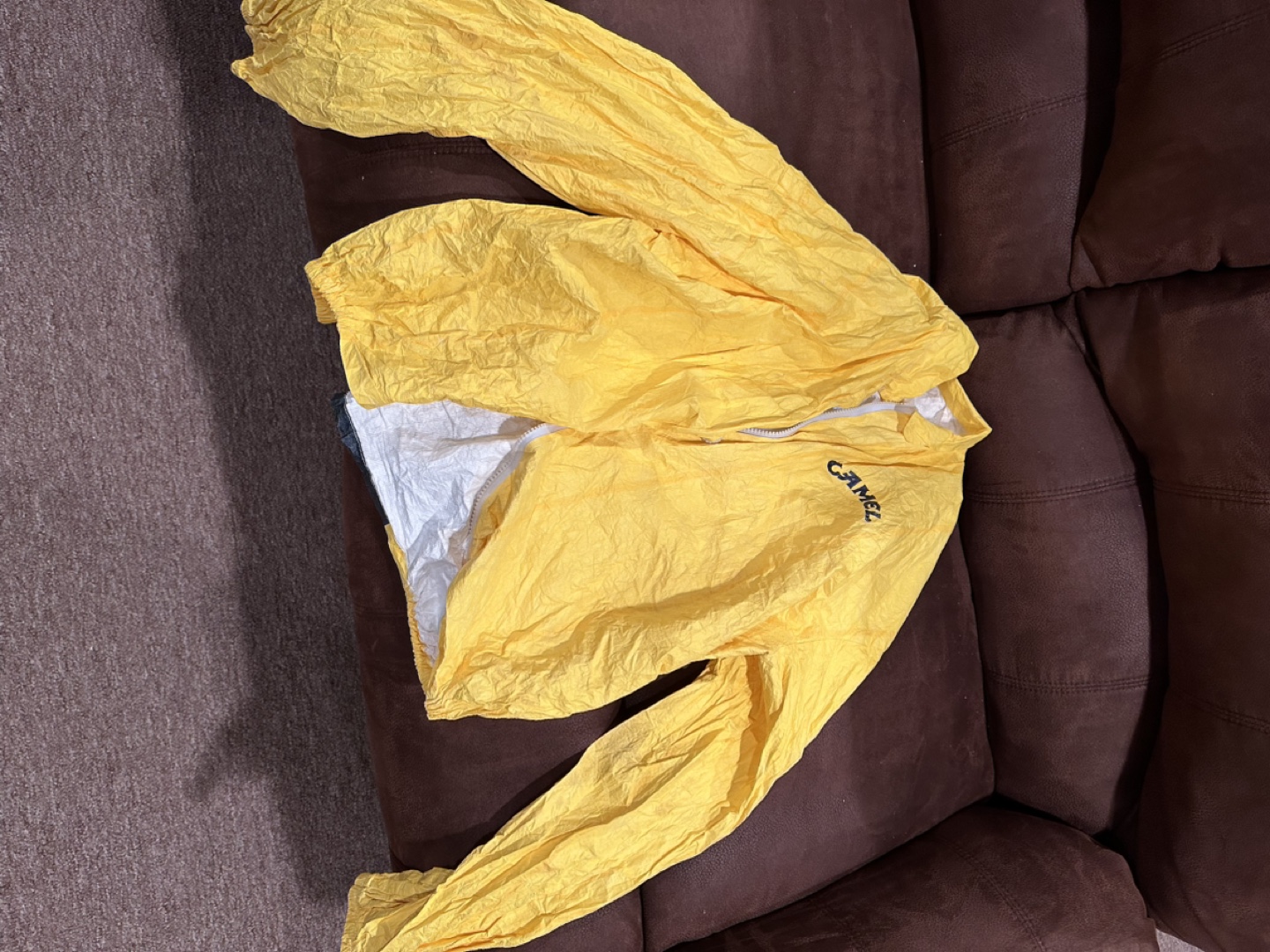 Vintage Camel Cigarettes Yellow Rain Jacket - photo 5
