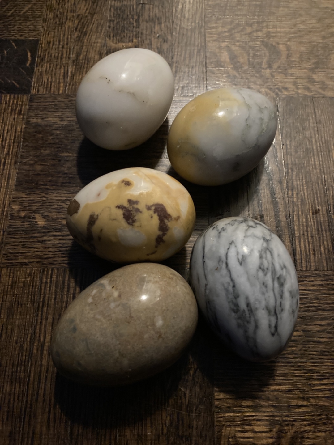 Set of 5 Marble Eggs