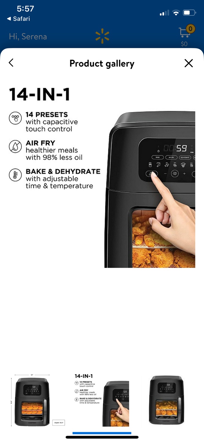 Chefman Air Fryer Oven + Auto-Stir - photo 3