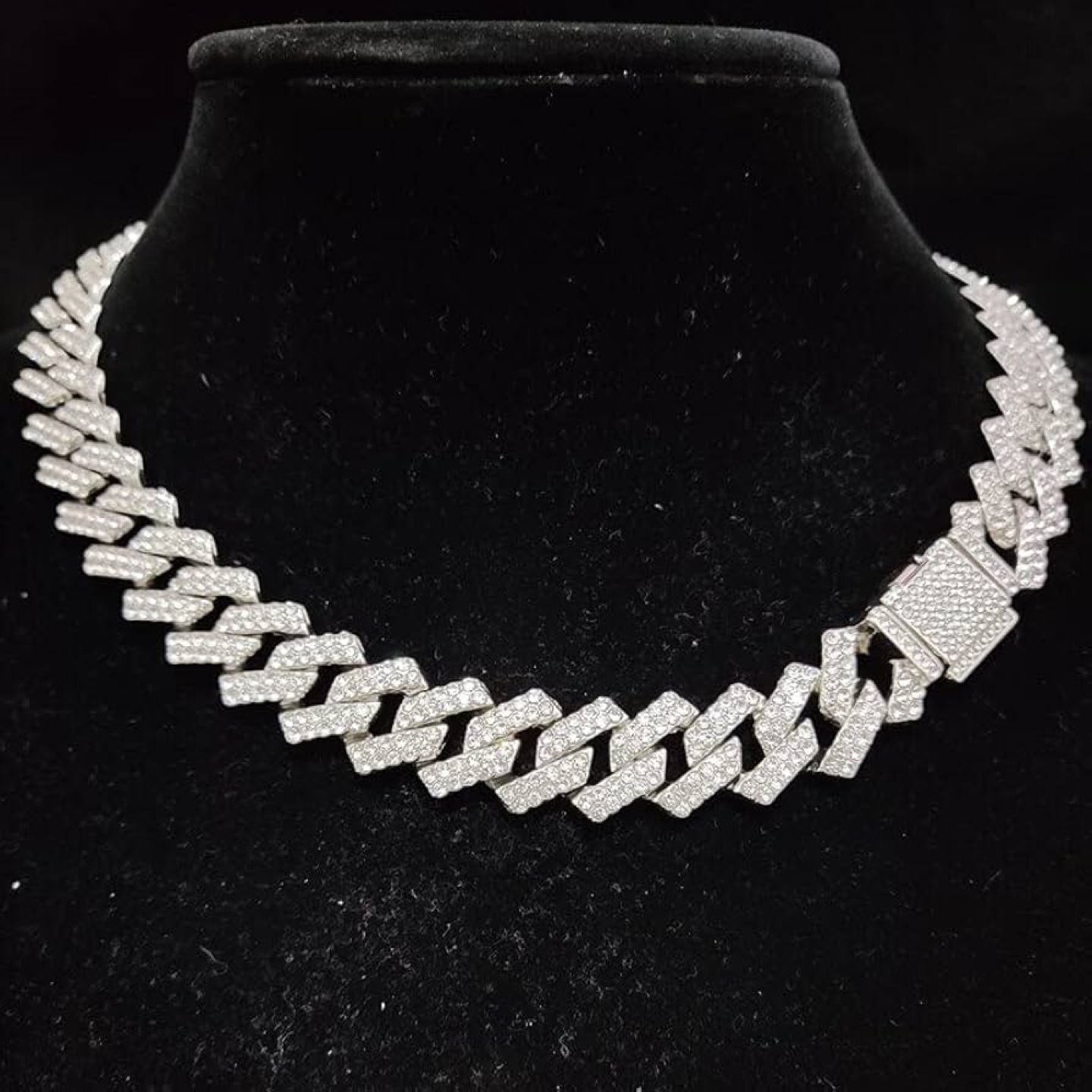 Men Women Hip hop Iced Out Bling Chain Necklace - photo 2