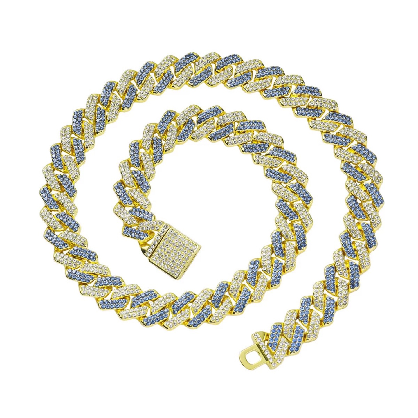 Men Women Hip hop Iced Out Bling Chain Necklace