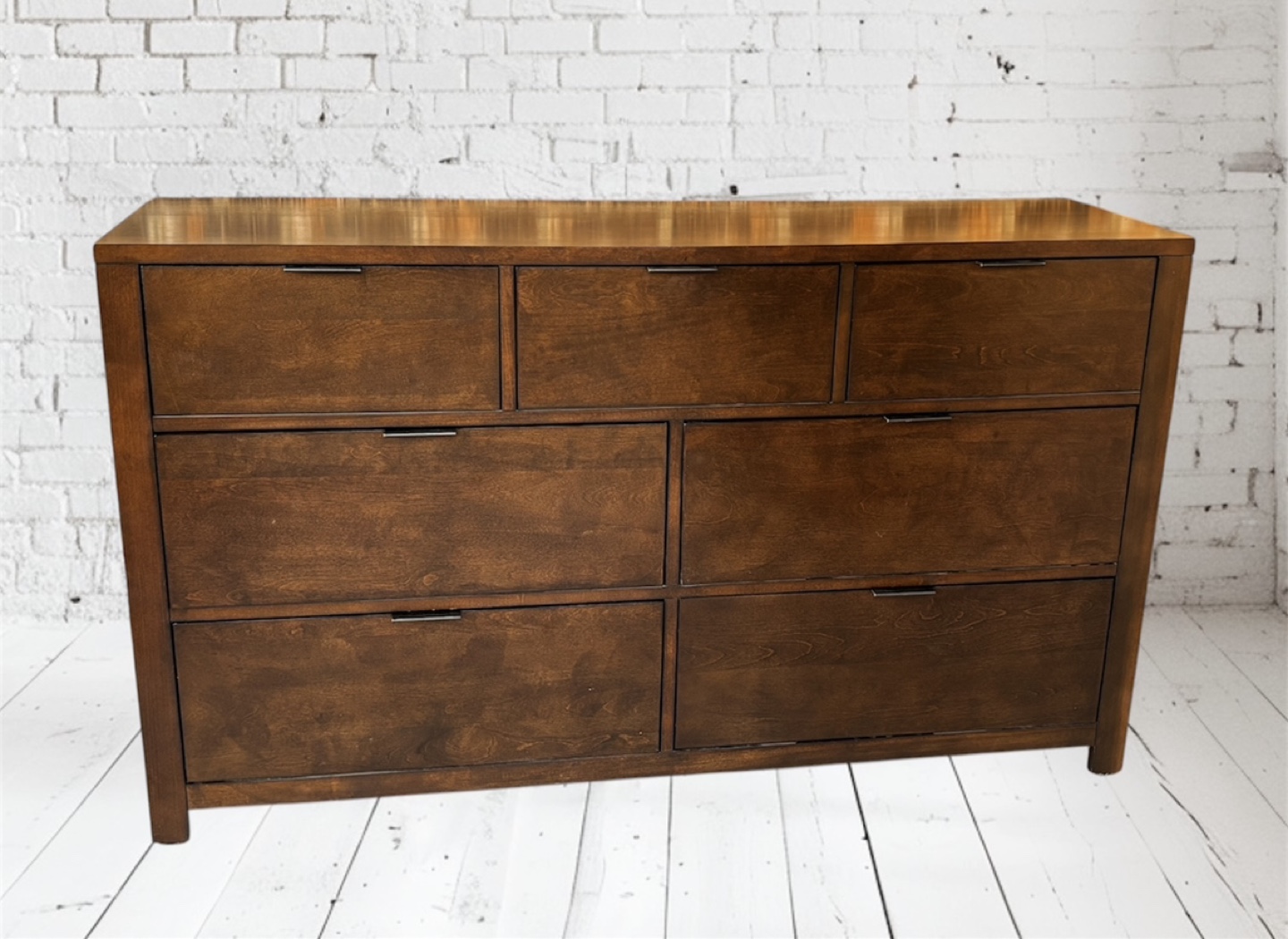 Dark Brown Wood  Dresser - photo 4