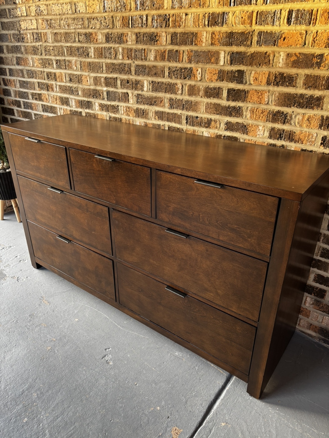 Dark Brown Wood  Dresser - photo 5