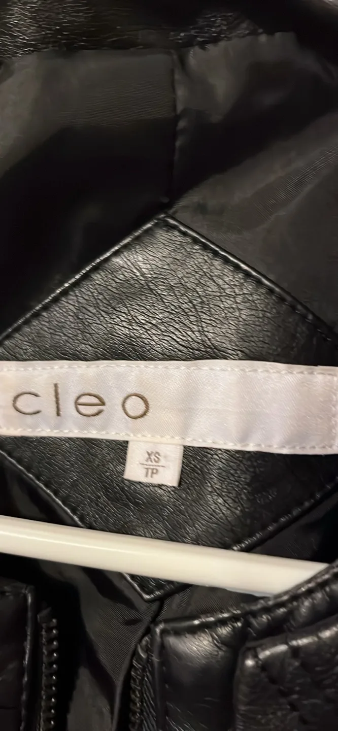 Cleo Black Quilted Leather Jacket - Size XS image indicator(2)
