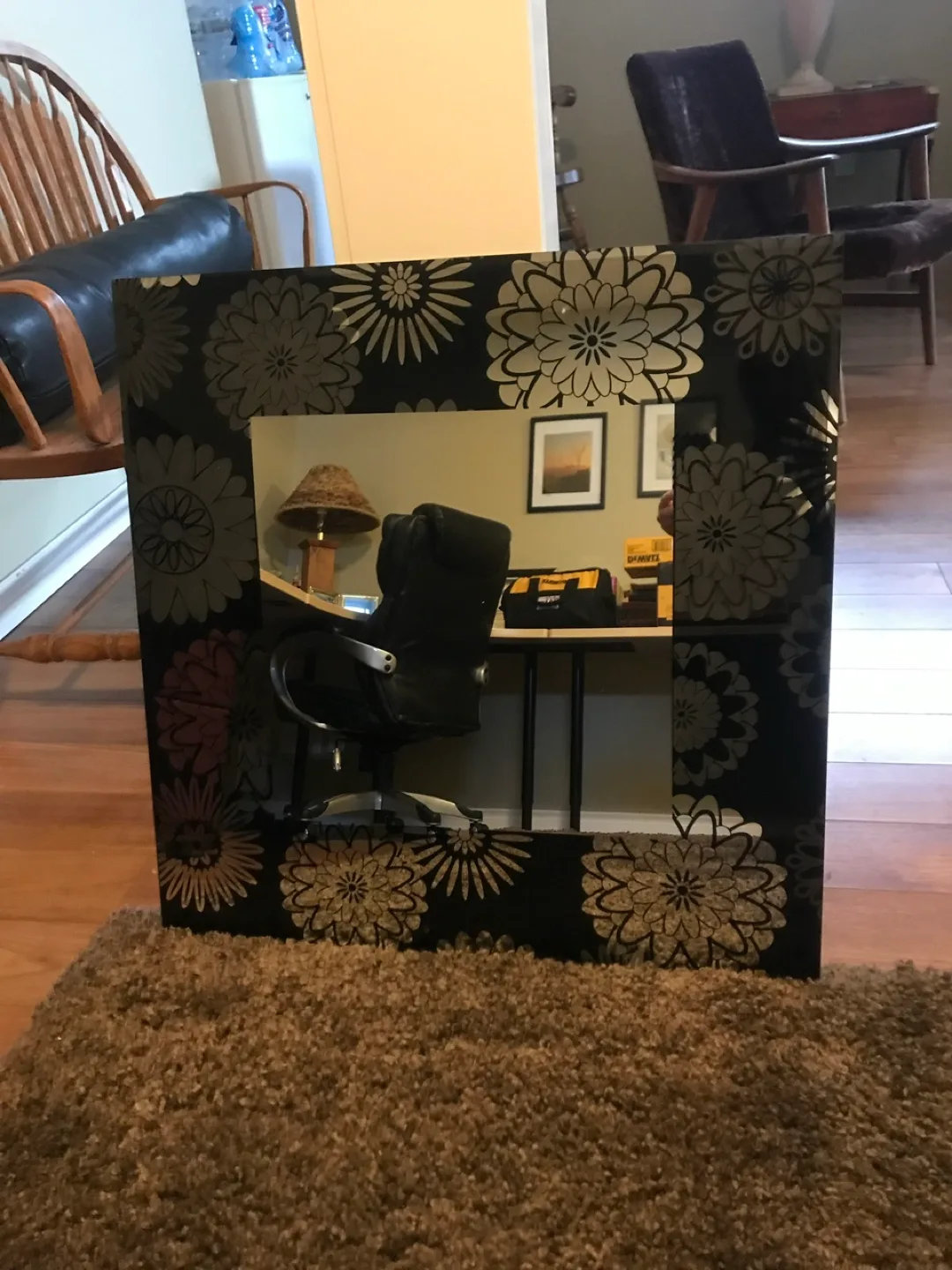 Stylish Floral Mirror image indicator(2)