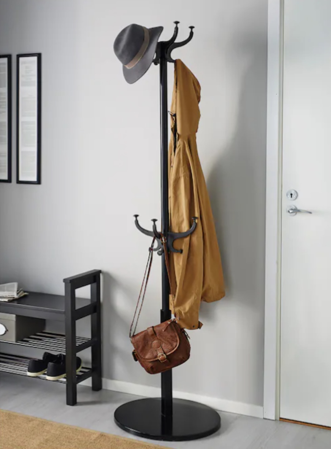 Clothes Rack Hemnes Hat Rack Black Ikea Coat Stand Cap Holder Ikea