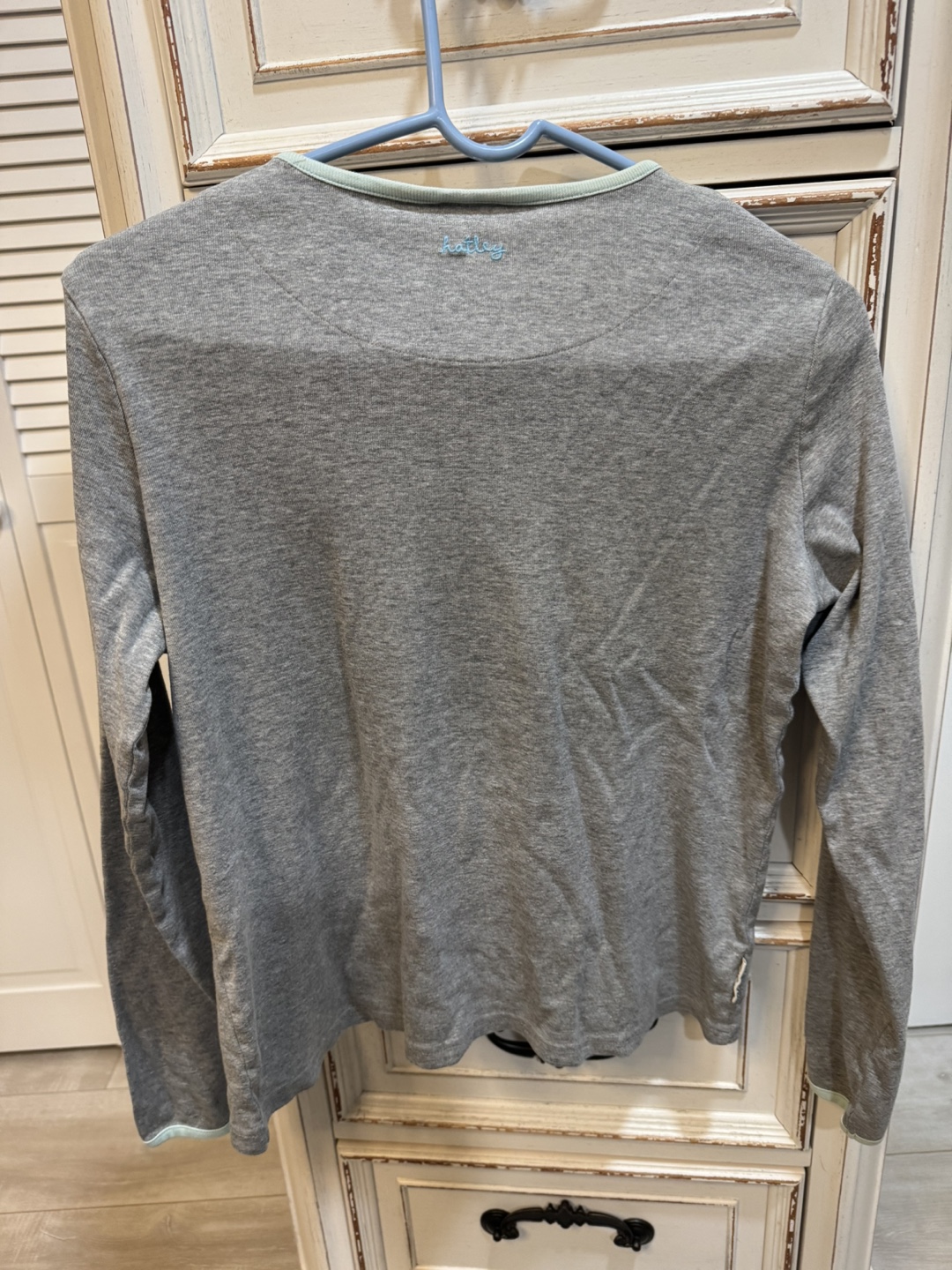 Hatley Women's Size M Long Sleeve Shirt Gray Polar Bear - photo 4