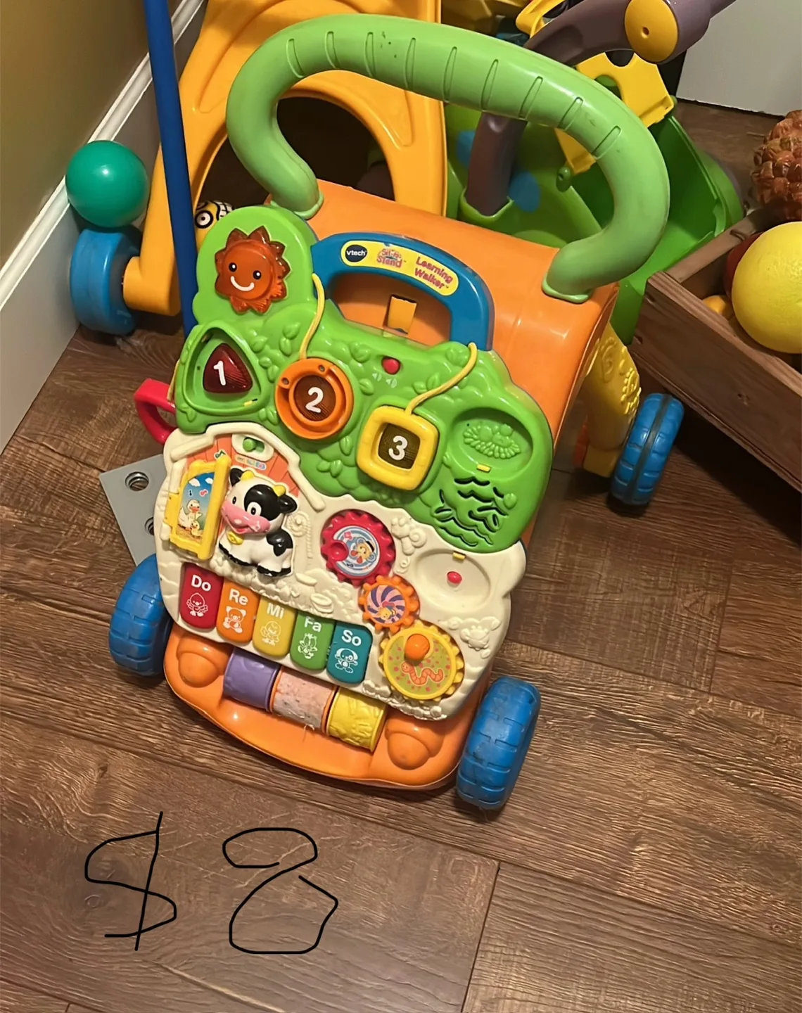 Kids' Toy Bundle: Rocking Cow, Princess Castle, Rocking Horse image indicator(6)