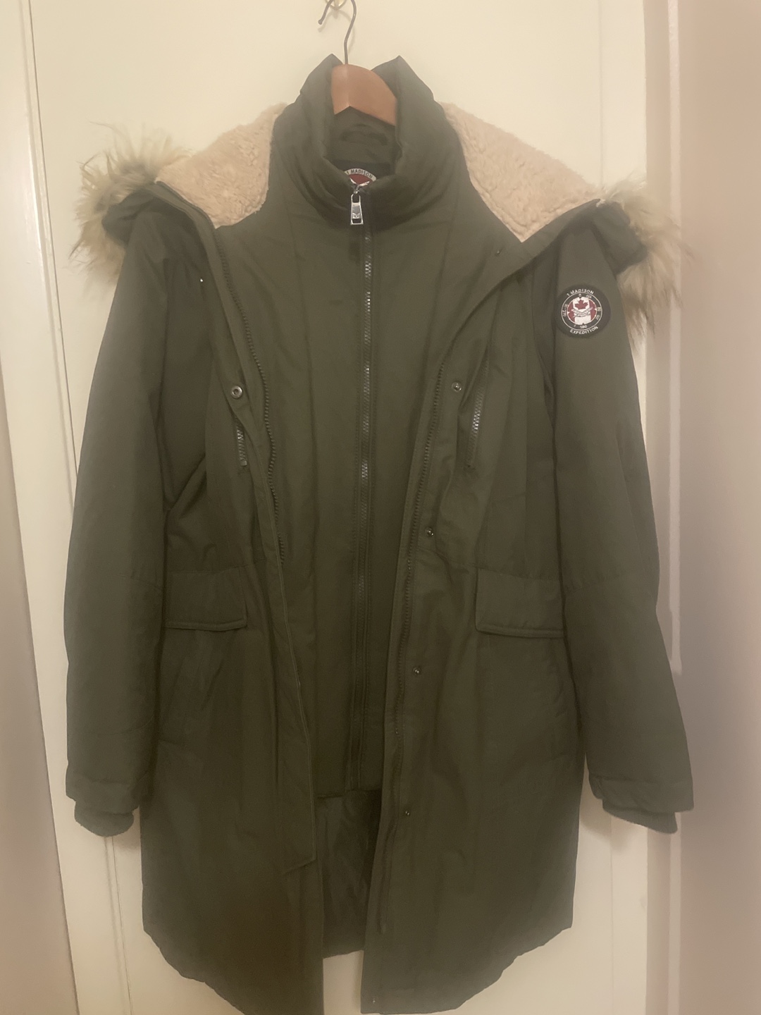 1 Madison Expedition Women's Parka - Olive Green