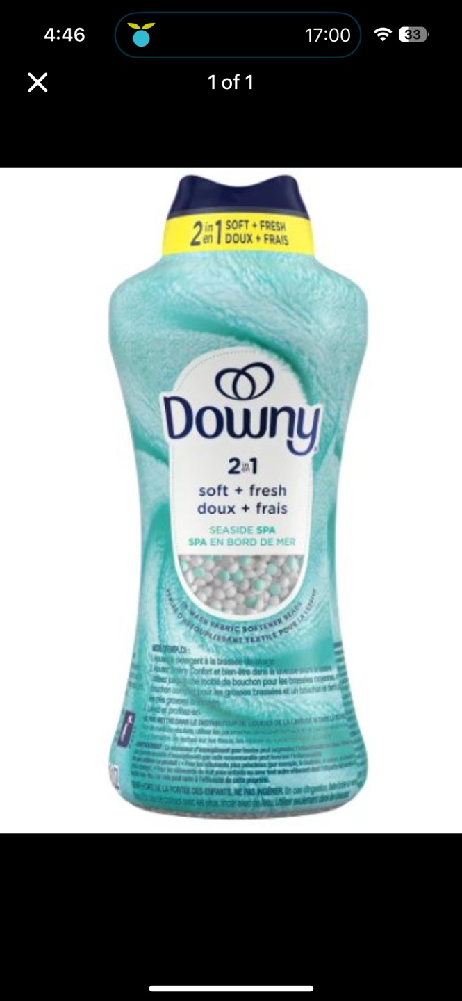 Downy 2 in 1 Seaside Spa Fabric Softener
