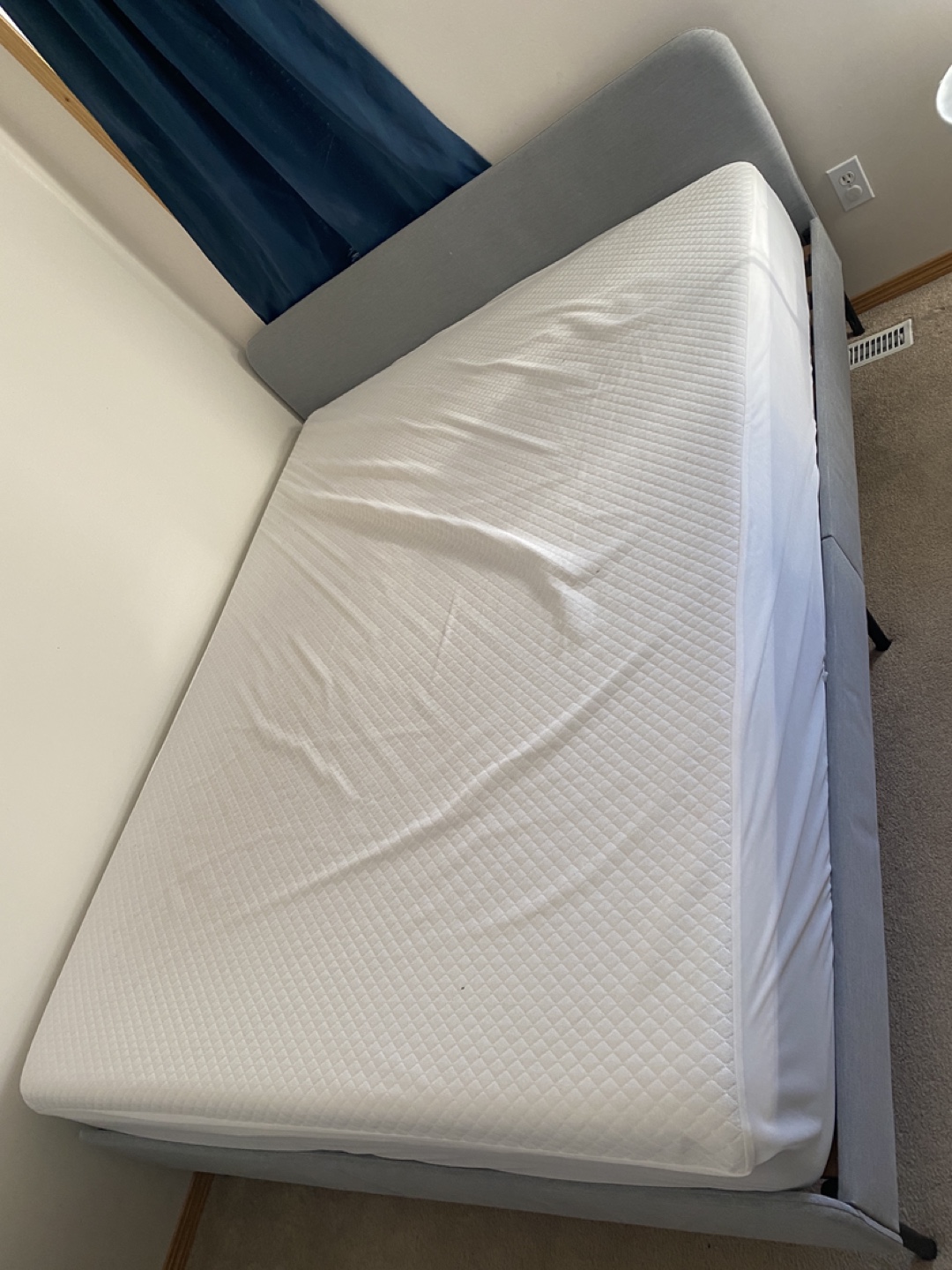 Queen Mattress and Ikea Frame Set