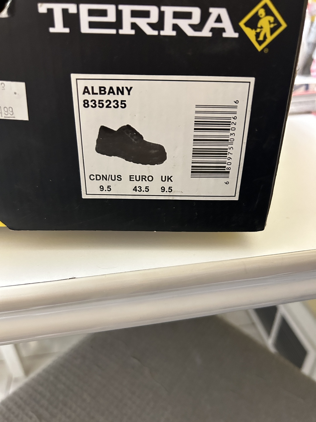 Terra Albany 835235 Men's Black Safety Shoes - Size 9.5 - photo 4