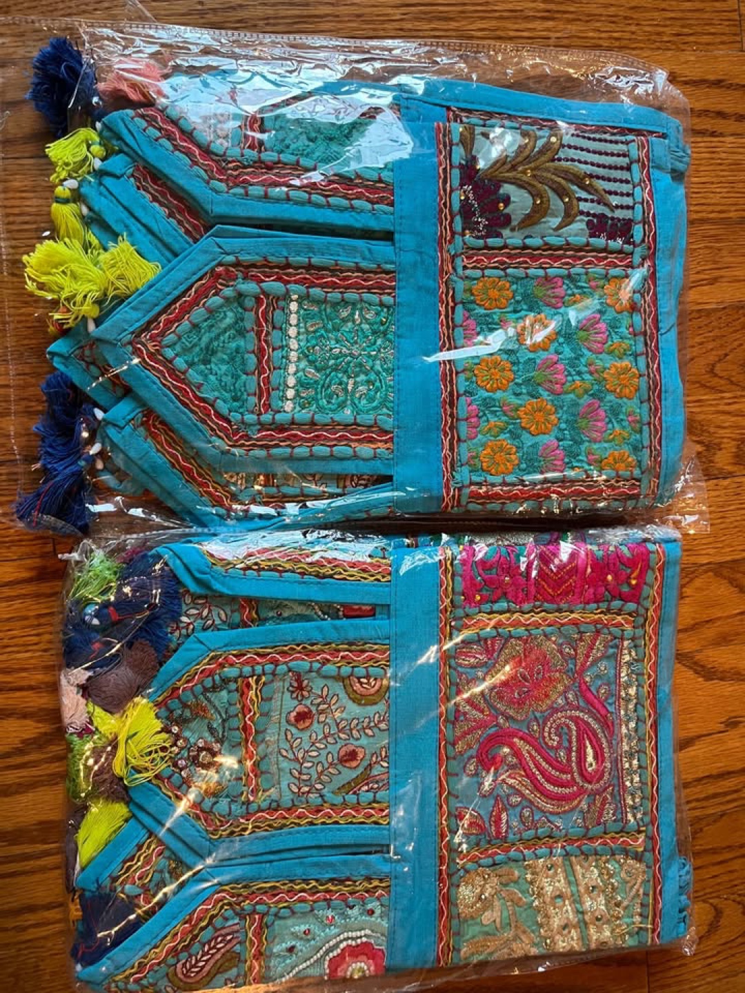 Bohemian Handmade Embroidered  Patchwork Window Valance - photo 2