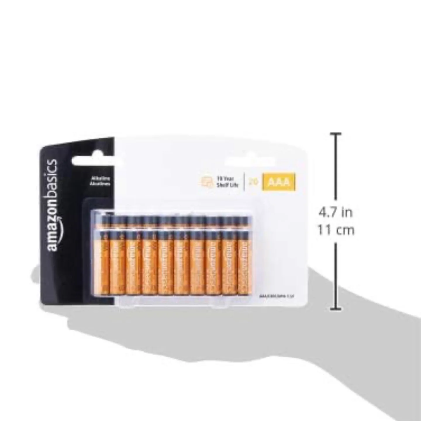 20-Pack AAA Alkaline Batteries, 1.5 Volt, Long-Lasting Power image indicator(7)