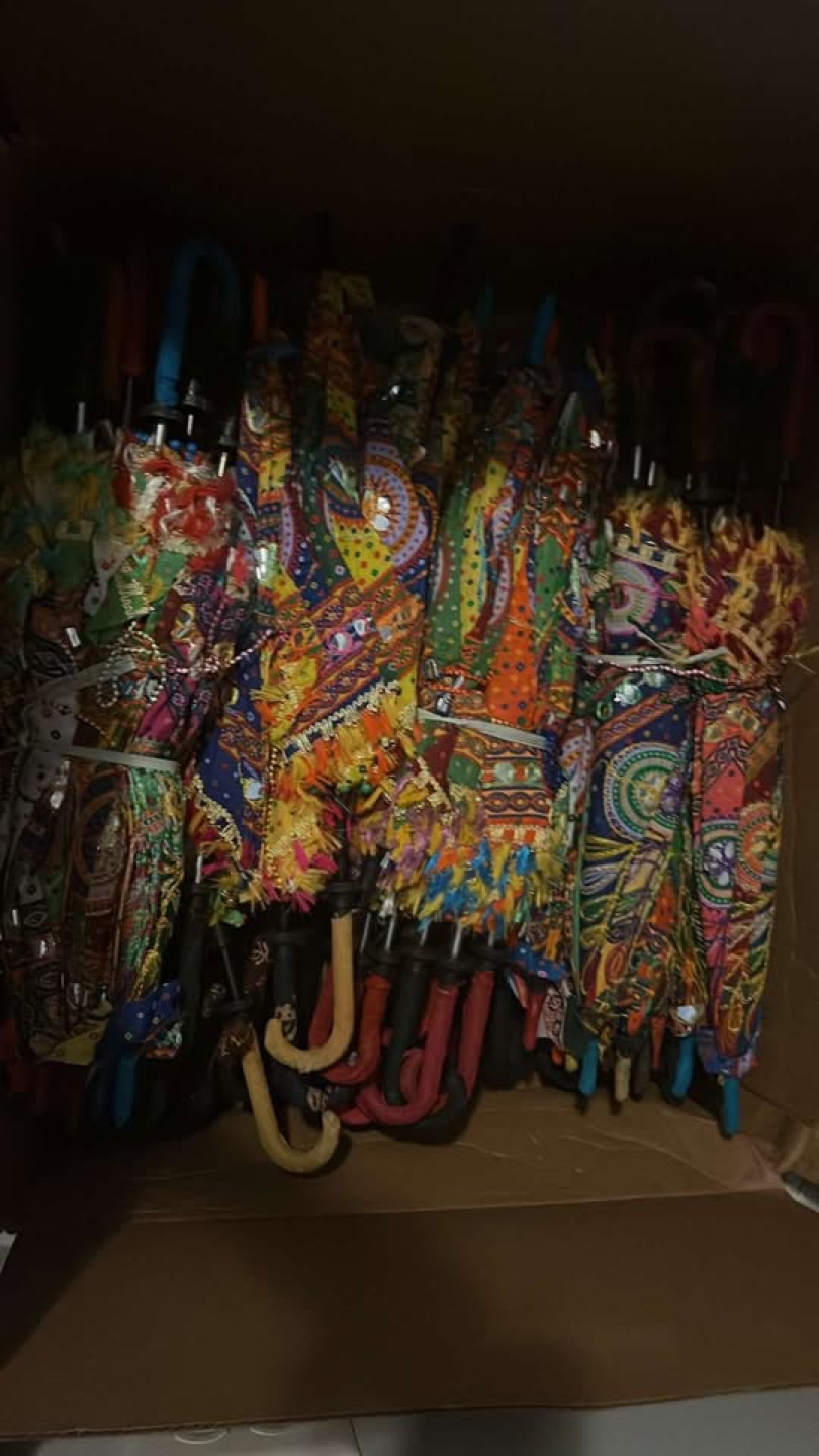 Bulk lot of colorful mini umbrellas