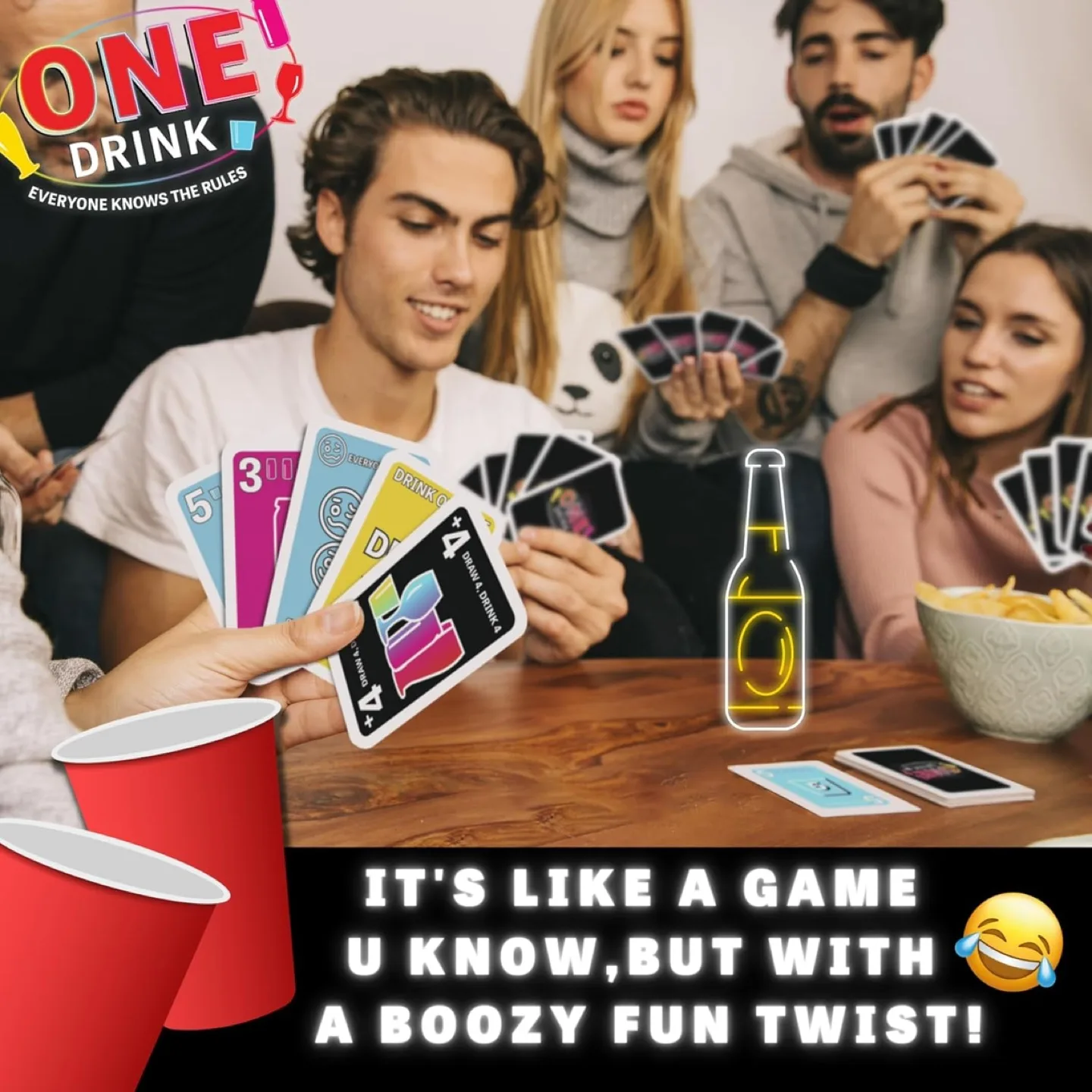 ONE! Drink Card Game - Party Game for Adults image indicator(2)