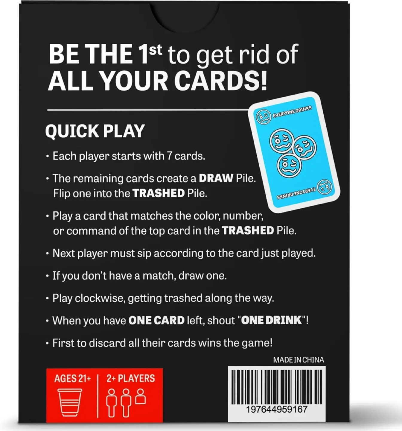 ONE! Drink Card Game - Party Game for Adults image indicator(7)