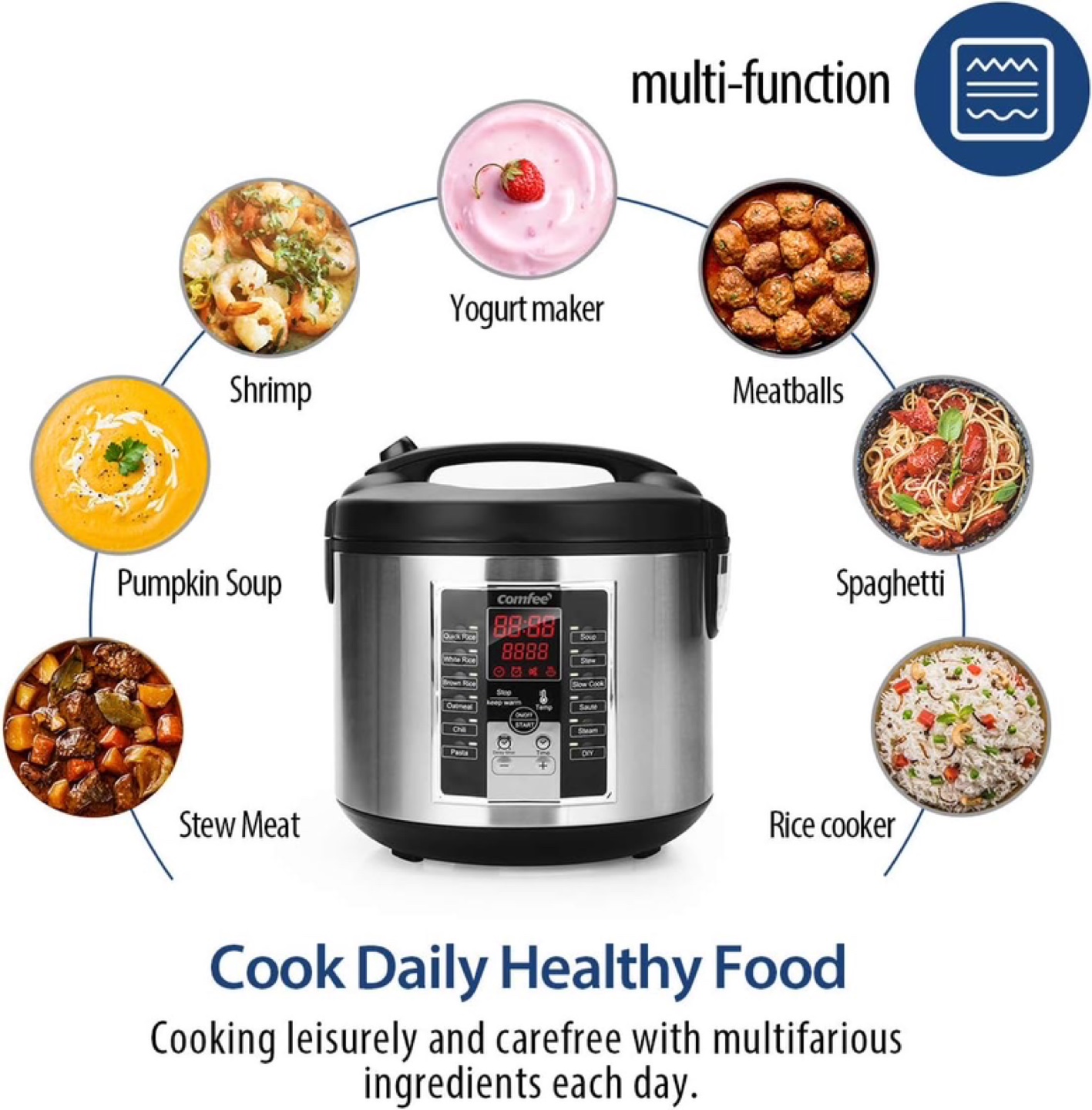 COMFEE' Rice Cooker, Multi Cooker