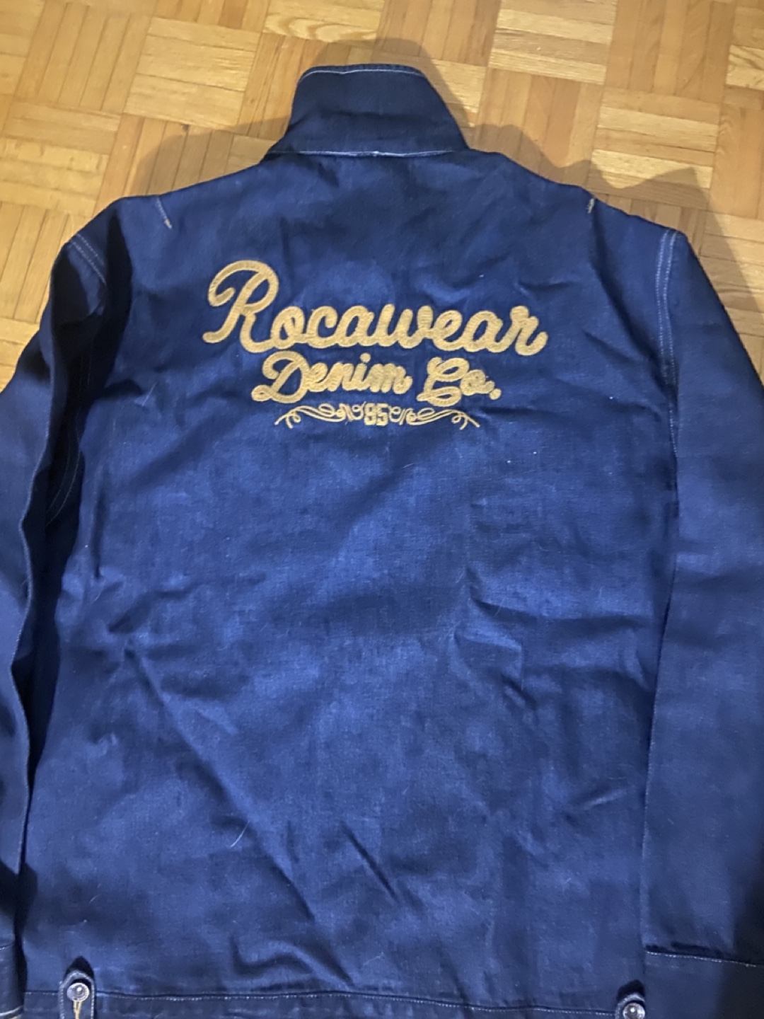 Vintage Raw Denim Rocawear Denim Co. Denim Jacket - photo 2
