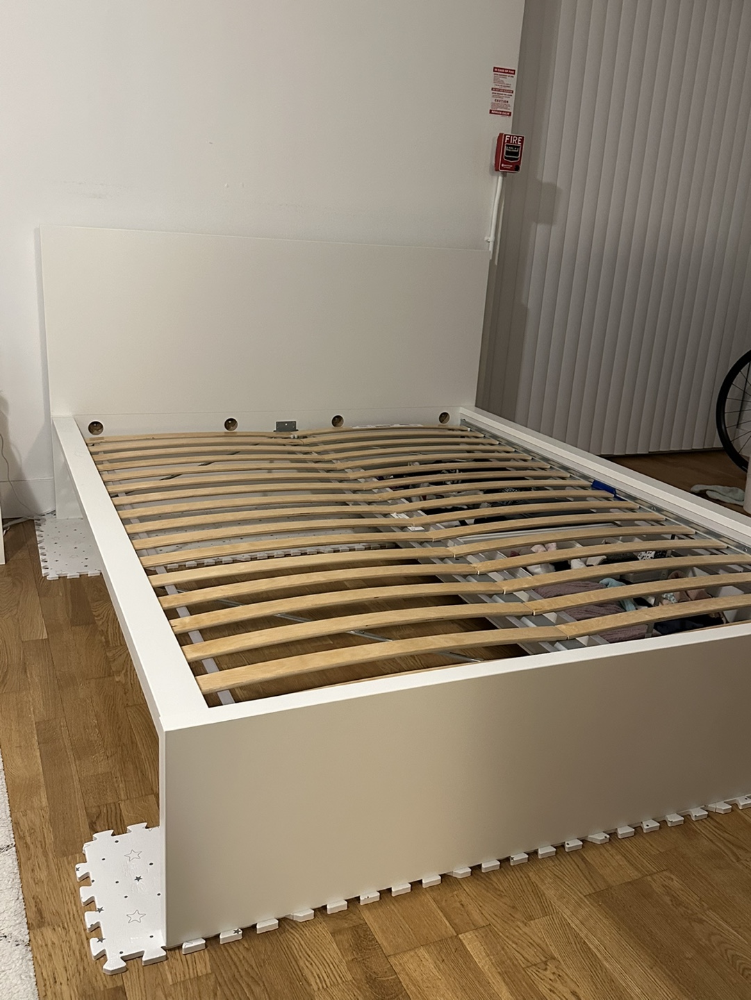 IKEA MALM White Queen Bed Frame with 2 Storage