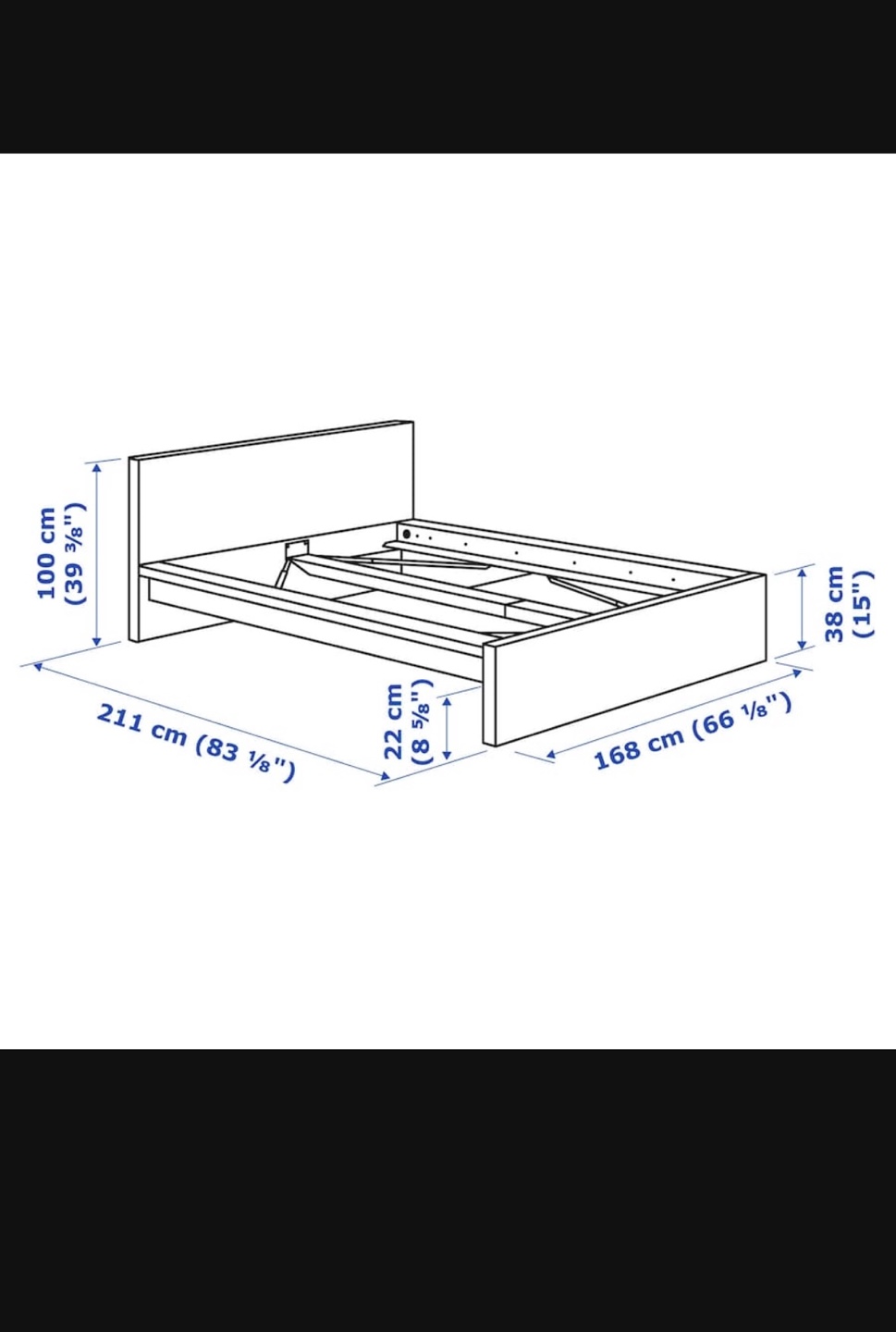 IKEA MALM White Queen Bed Frame with 2 Storage - photo 4