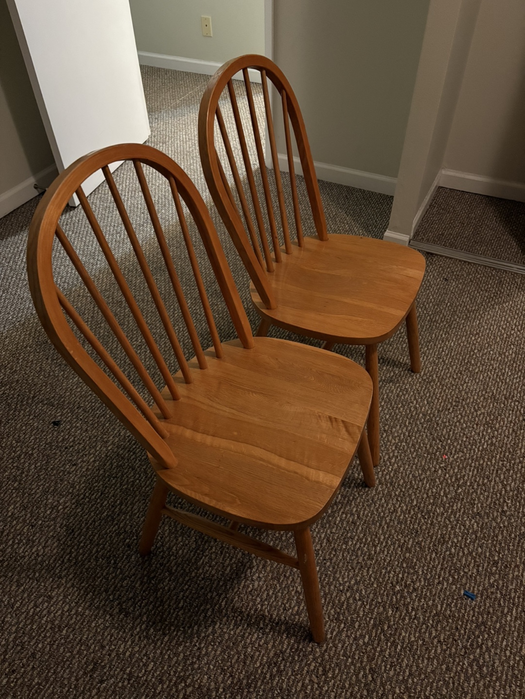 Pair of Wooden Dining Chairs