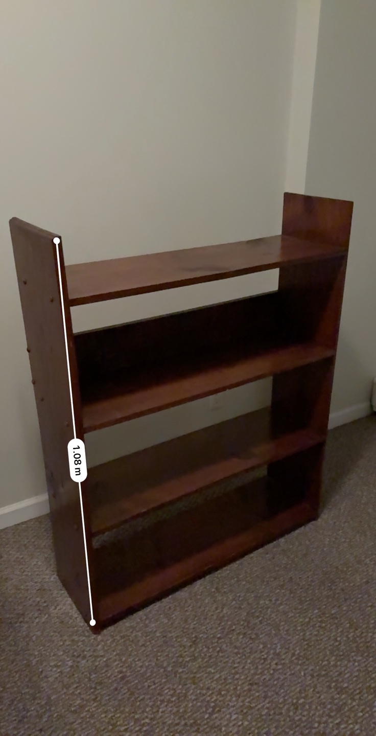 Four-shelf wooden bookcase - photo 4