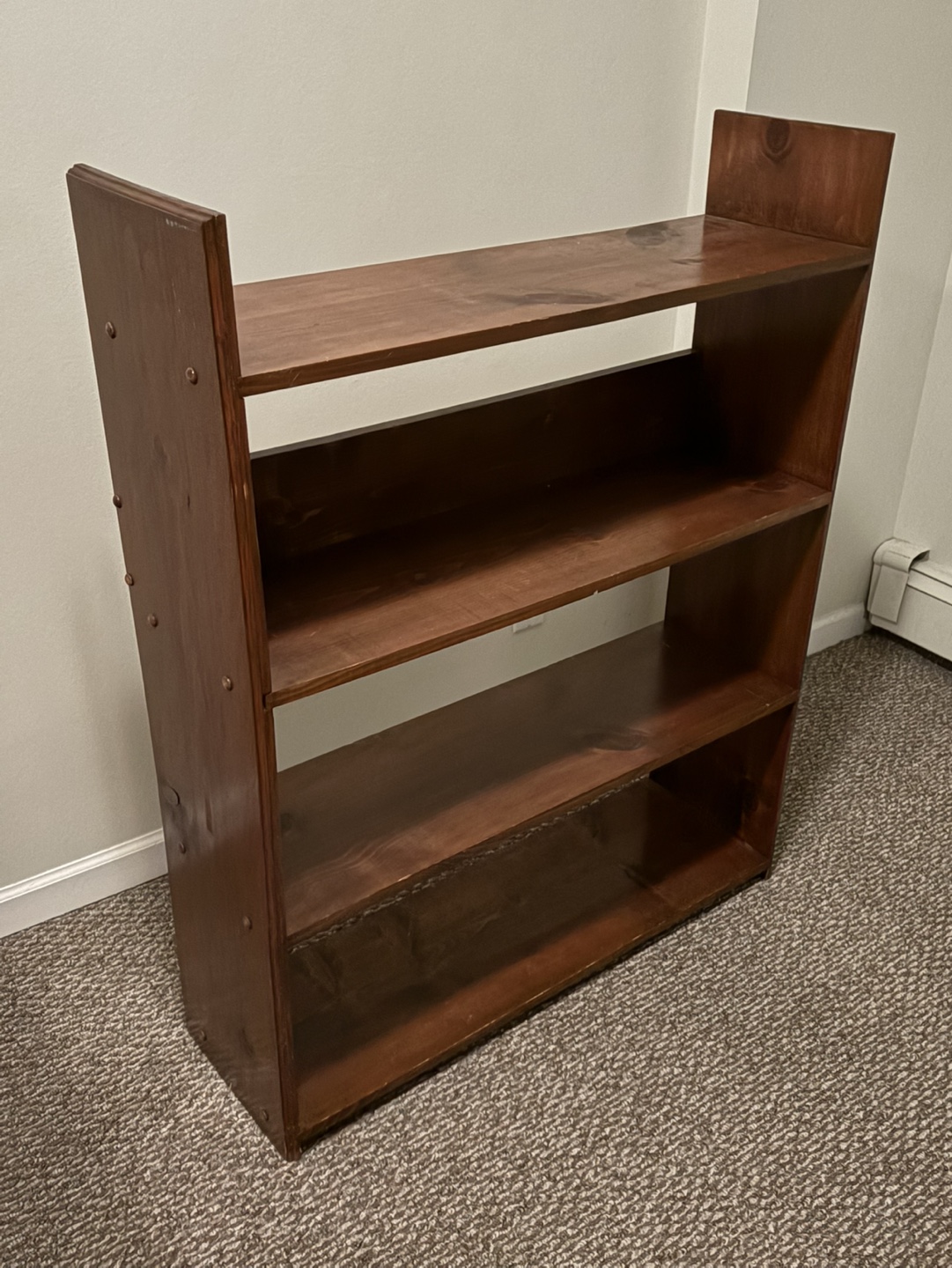 Four-shelf wooden bookcase - photo 2