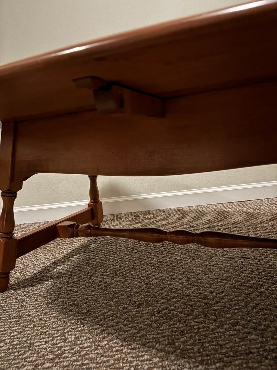 Vintage Wooden Drop Leaf Coffee Table - photo 4