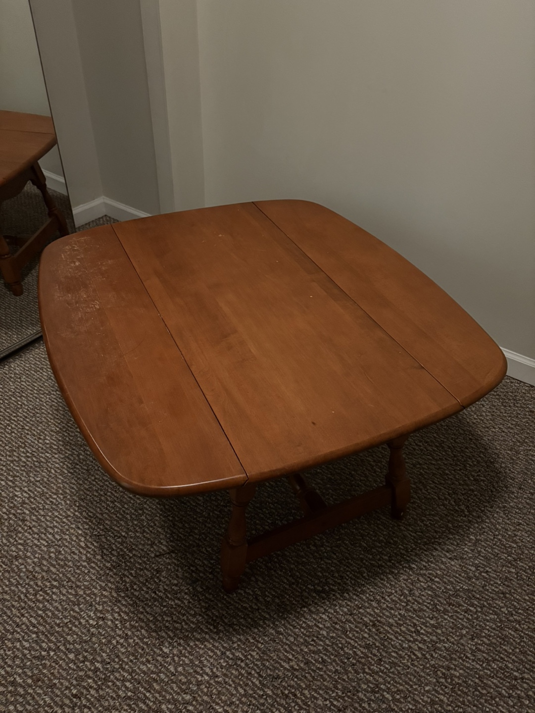 Vintage Wooden Drop Leaf Coffee Table - photo 3