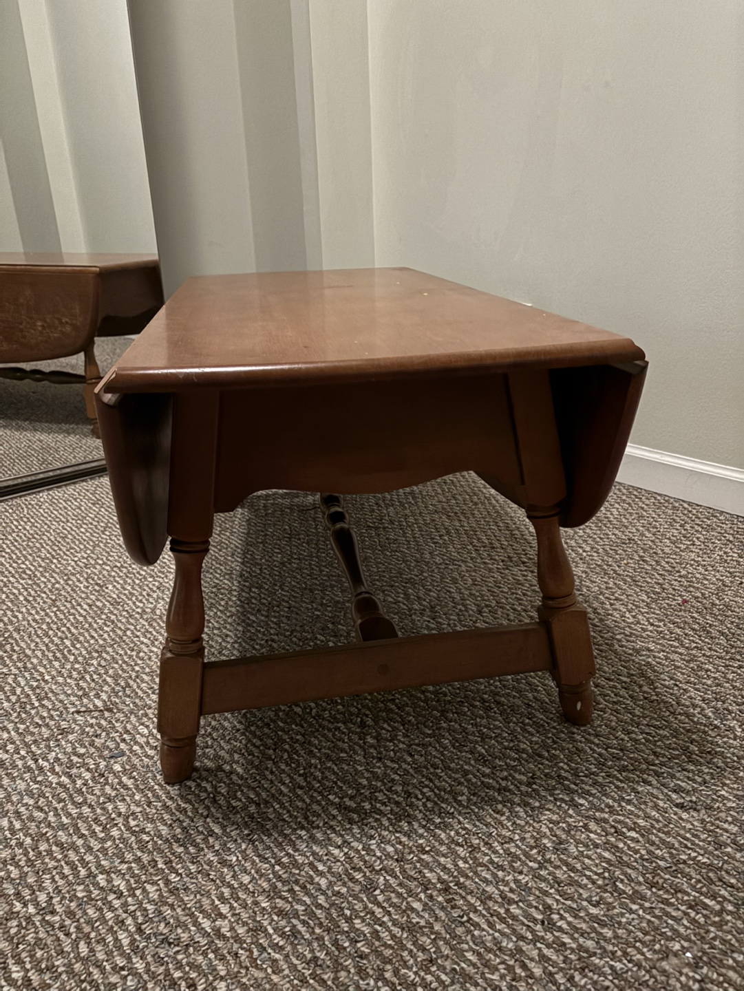 Vintage Wooden Drop Leaf Coffee Table - photo 2