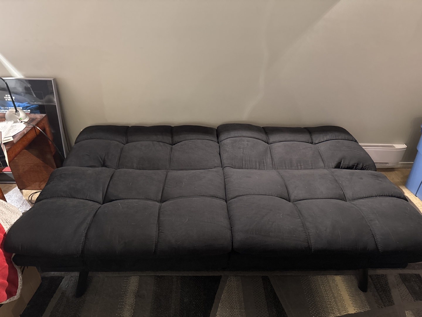 Black Futon Couch - photo 2