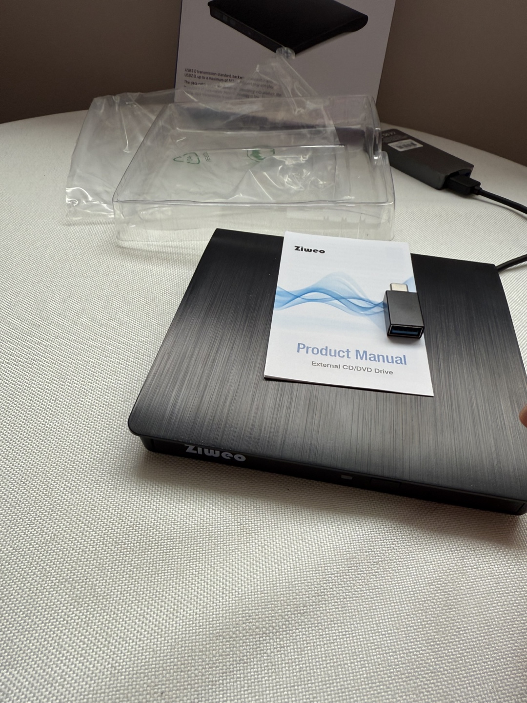 Ziwee External CD/DVD Drive - USB 3.0 - photo 3