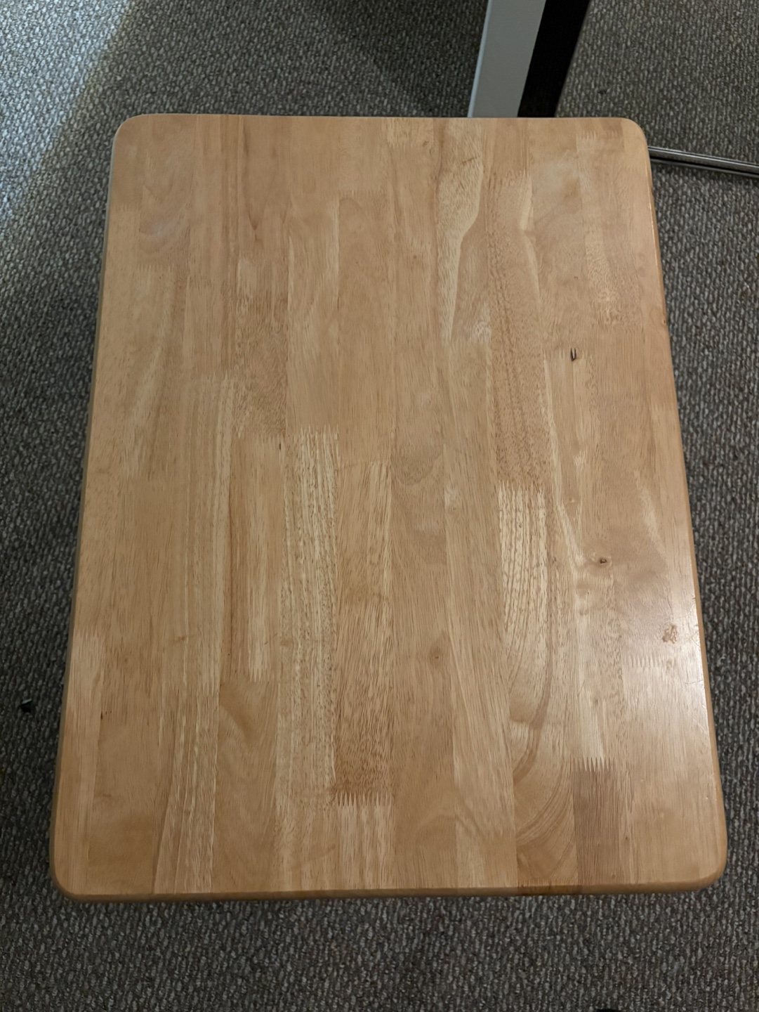 Small Wooden Table with White Legs - photo 2