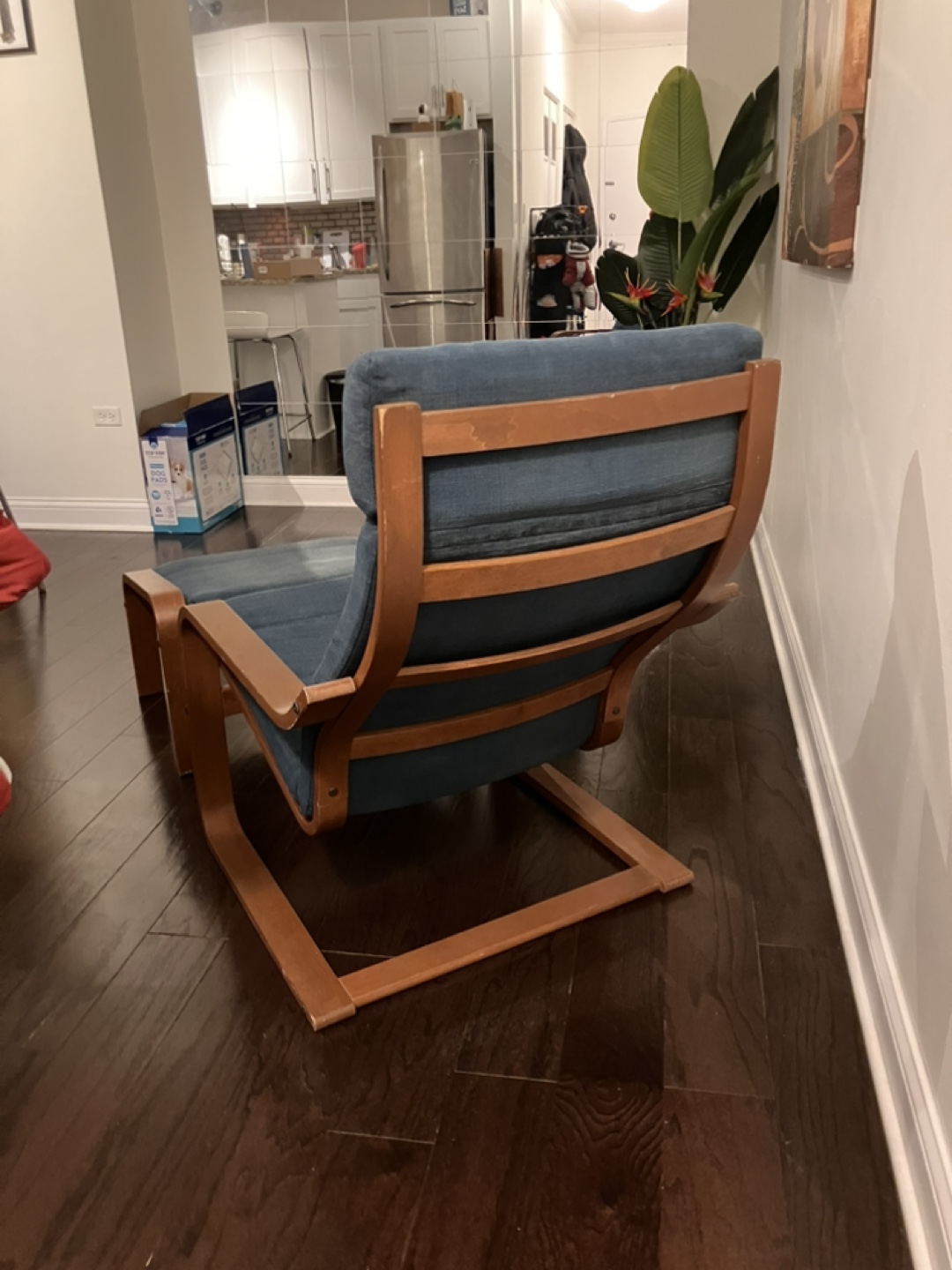 IKEA Poäng Chair with Ottoman - photo 3