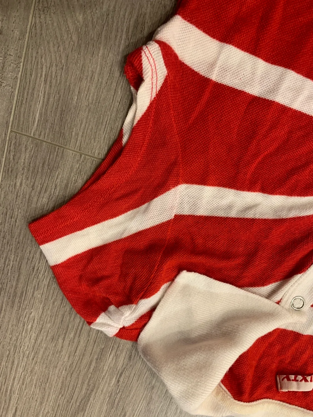 Miss Sixty Red and White Striped Polo Shirt image indicator(6)