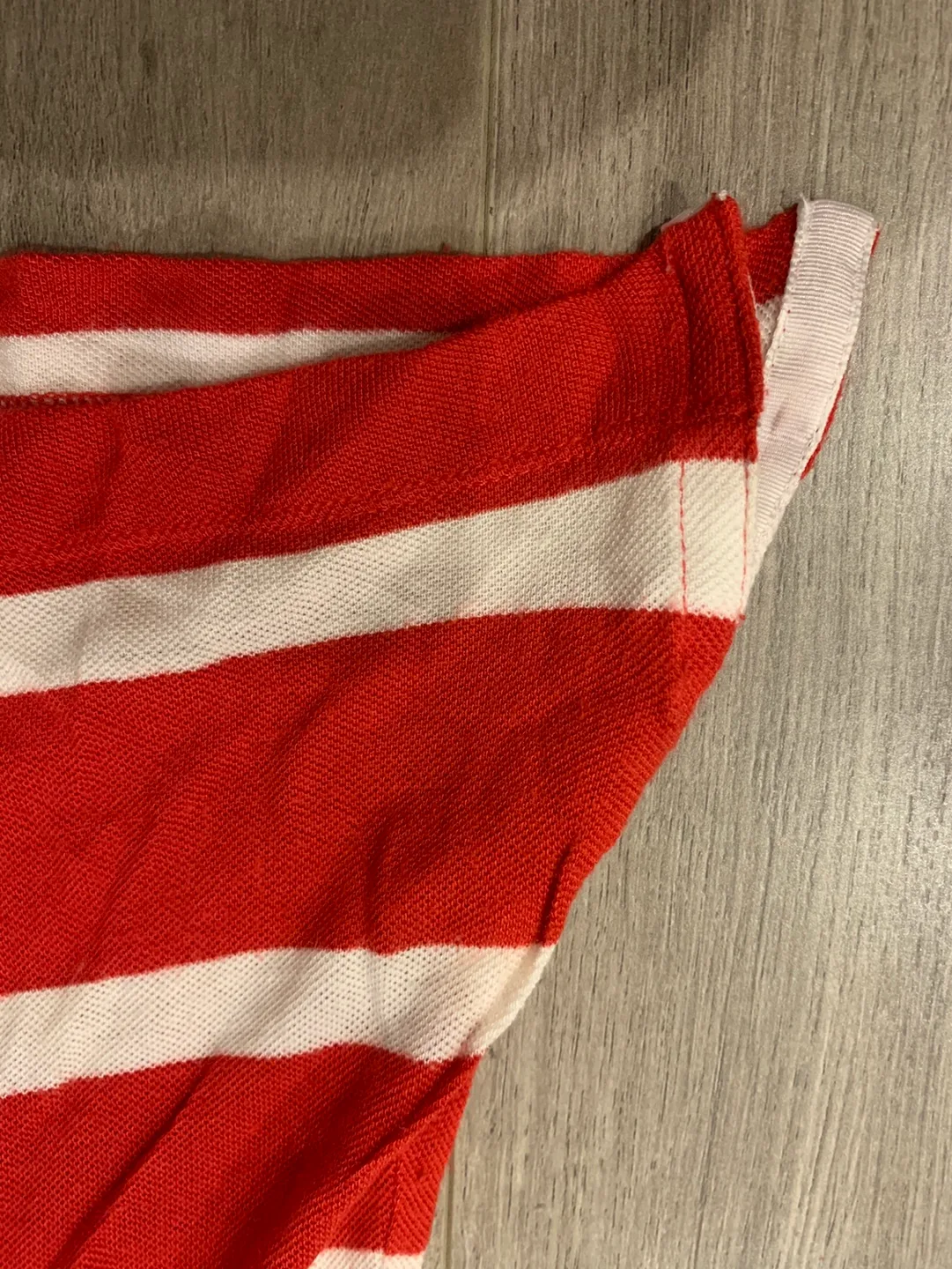 Miss Sixty Red and White Striped Polo Shirt image indicator(5)
