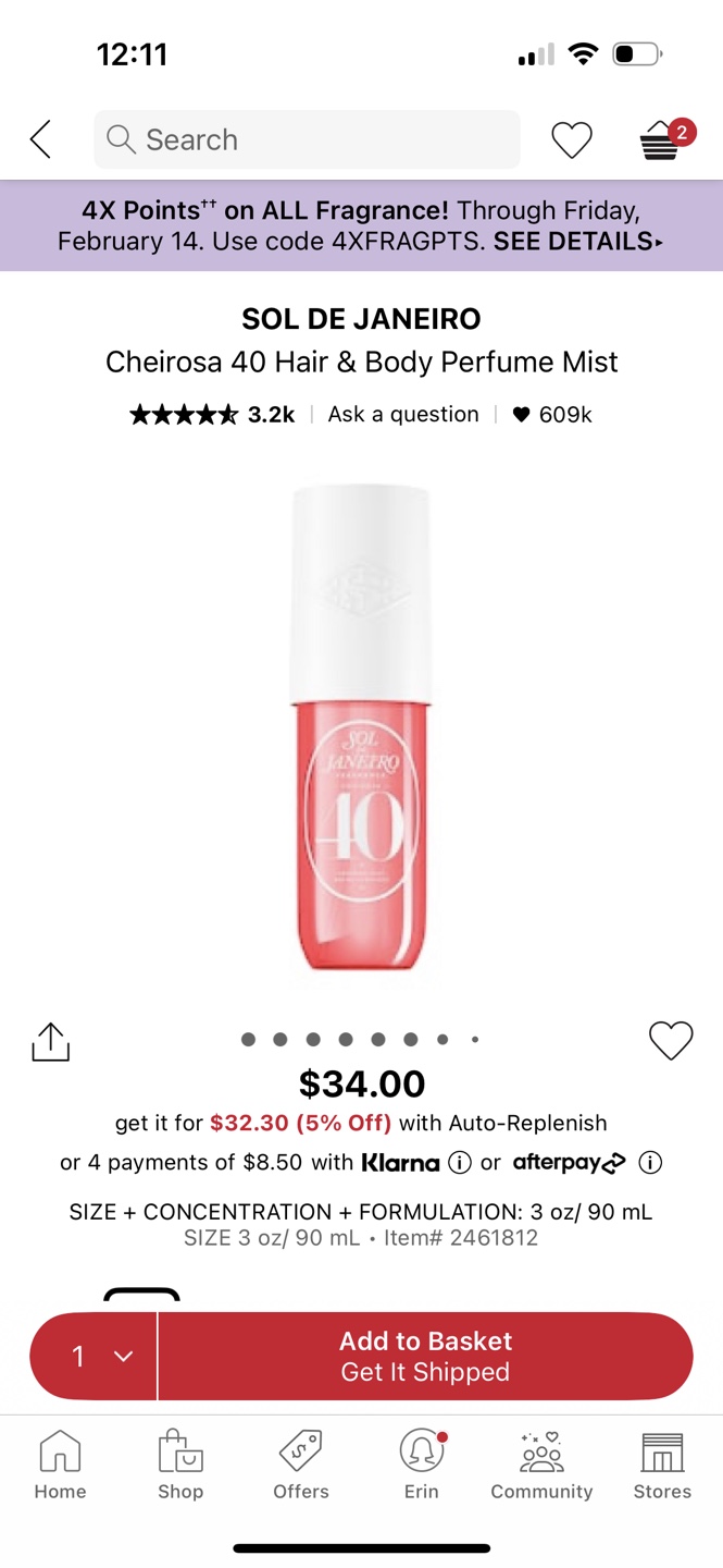 Sol de Janeiro Cheirosa 40 Hair & Body Perfume Mist - photo 2