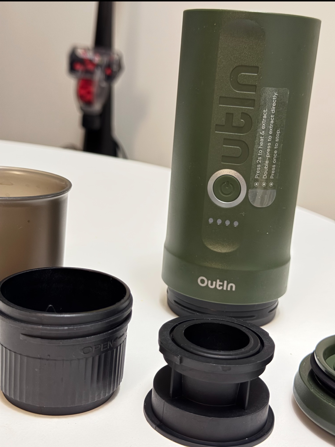 Outin Nano Portable Espresso Machine - Forest Green - photo 2