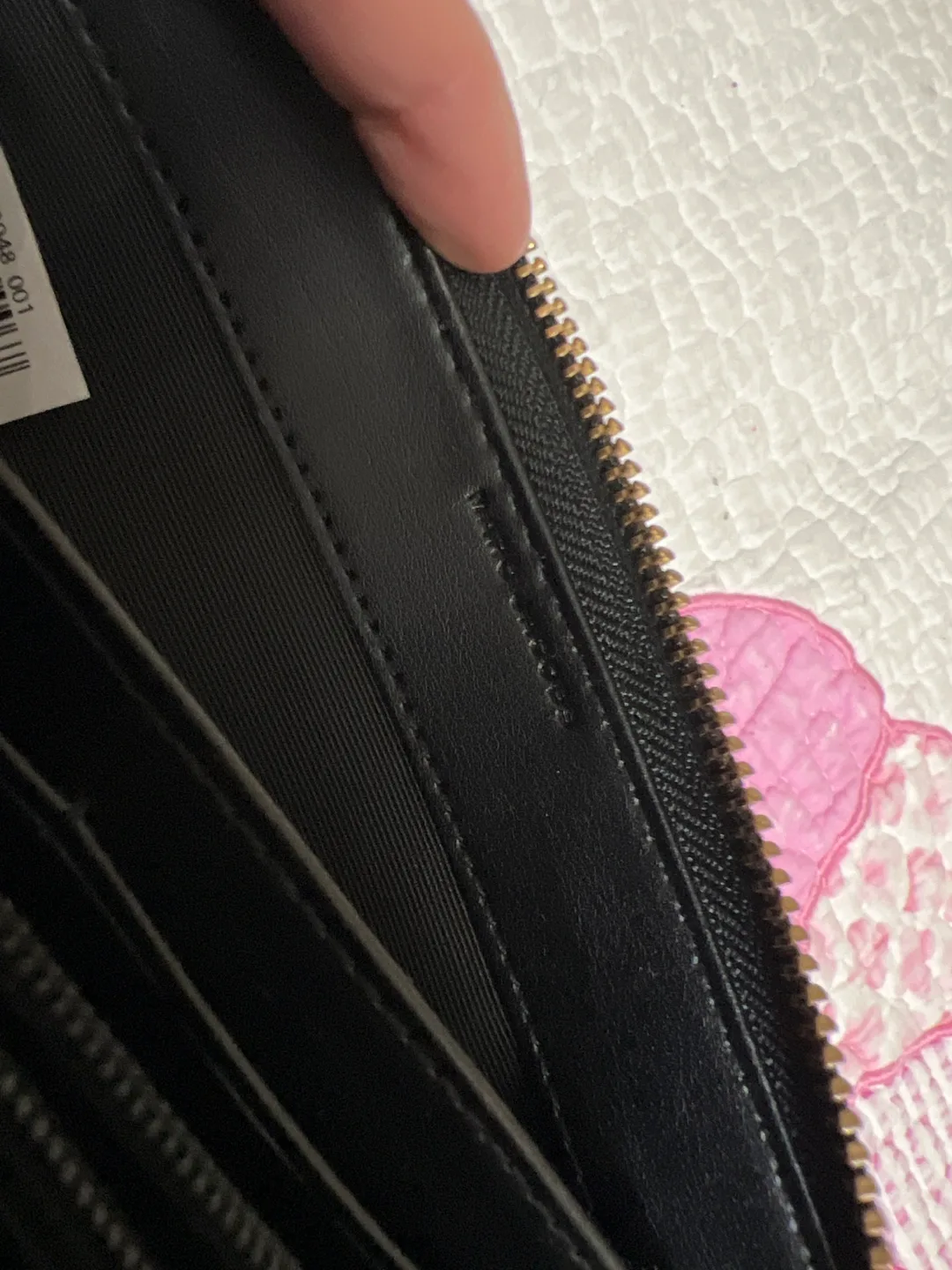 Marc Jacobs Black Leather Zip-Around Wallet image indicator(2)