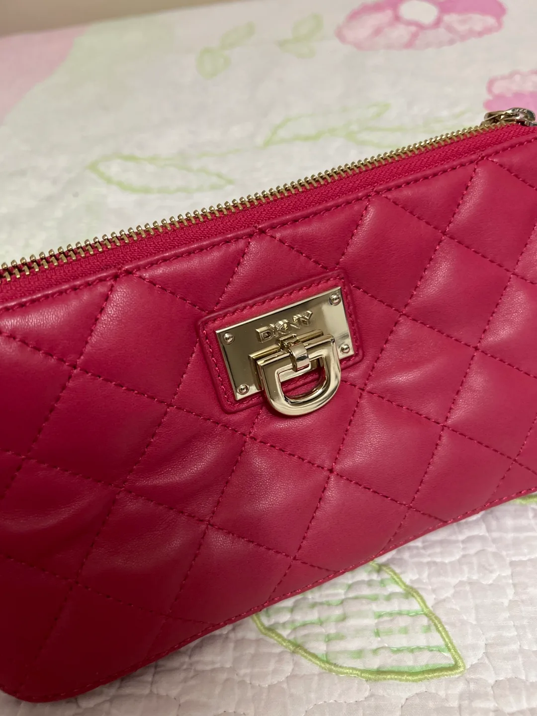 Pink DKNY Quilted Chain Bag image indicator(2)