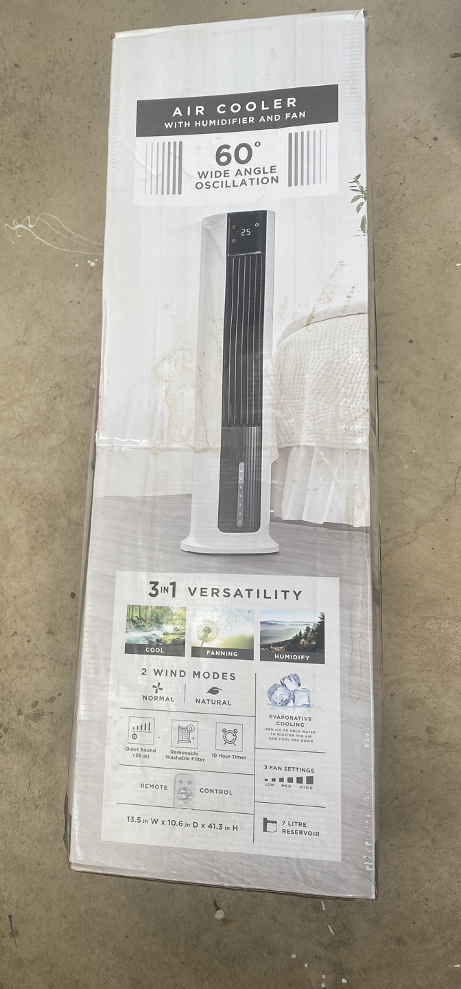 Vissani 3-in-1 Air Cooler with Humidifier and Fan
