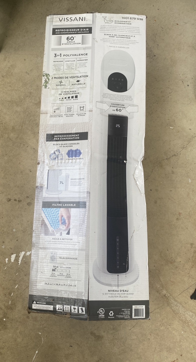 Vissani 3-in-1 Air Cooler with Humidifier and Fan - photo 2