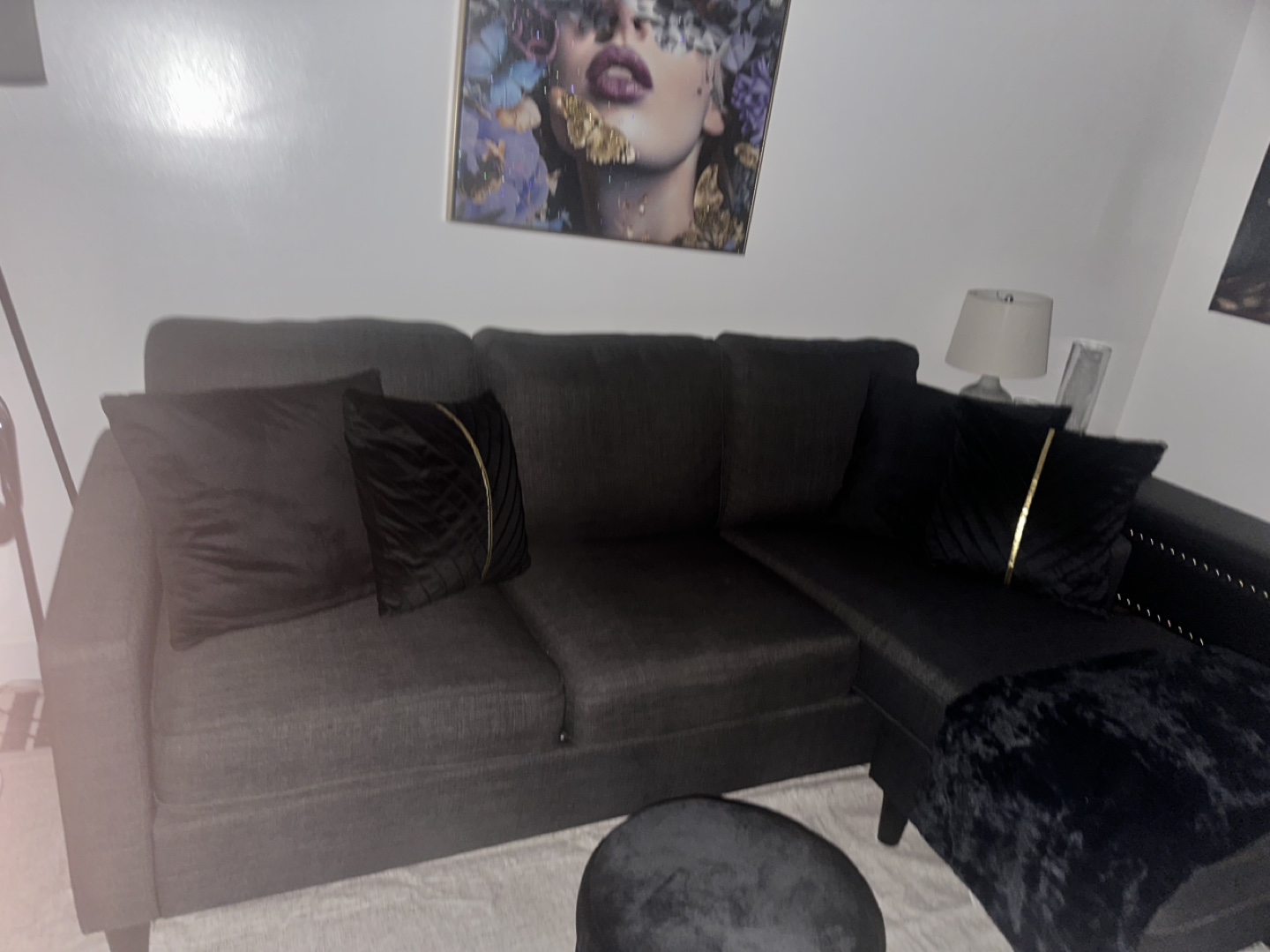 Gray Sectional Sofa - photo 4