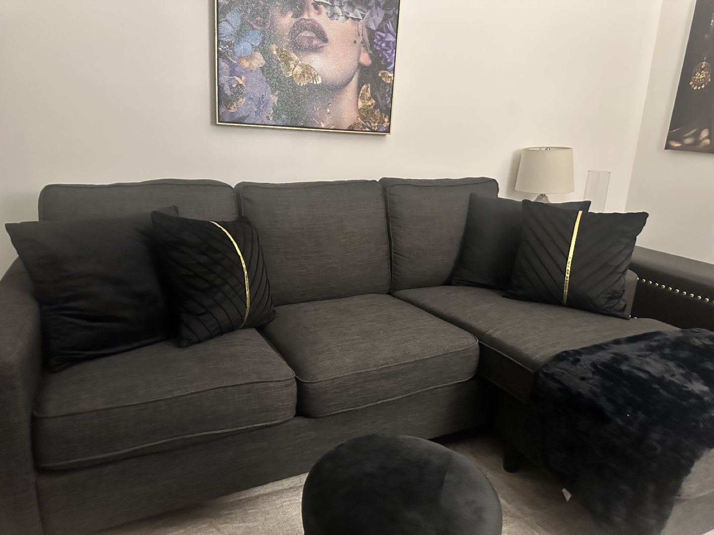 Gray Sectional Sofa - photo 3