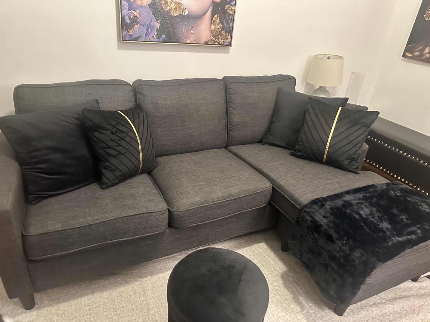 Gray Sectional Sofa - photo 2
